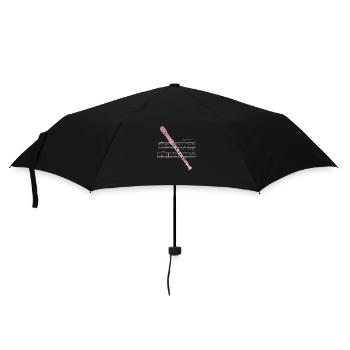 flute with sheet music zauberflöte e 228 - Umbrella (small) - black - Front