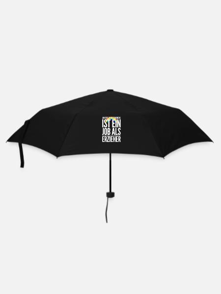 Ausbildung zum Erzieher Erzieherin Beruf Geschenk - Regenschirm (klein) - Schwarz