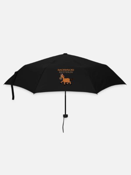 nachwuchs reiterin Baby Kind Geschenk - Regenschirm (klein) - Schwarz