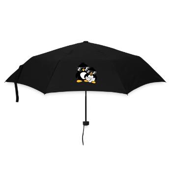 pingouin père fils fille bébé enfant sucette win - Parapluie standard - noir - Devant