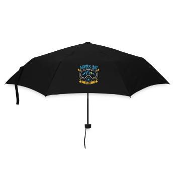 Apre Ski Elite | Snowboard Ski Skigebiet Geschenke - Regenschirm (klein) - Schwarz - Vorne