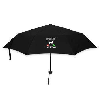 Beagle mon chien appelle l'idée de cadeau en disant - Parapluie standard - noir - Devant