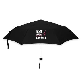 Handball Mädchen | Handballer Team Hobby Geschenke - Regenschirm (klein) - Schwarz - Vorne