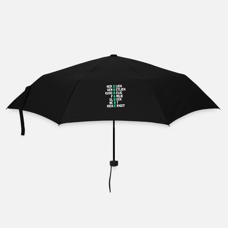 Zuhause ist es doch am schönsten ... - Regenschirm (klein) - Schwarz