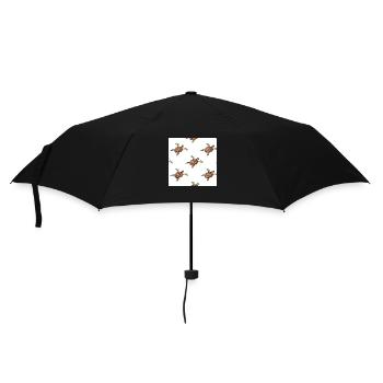 Turtle pattern - Umbrella (small) - black - Front