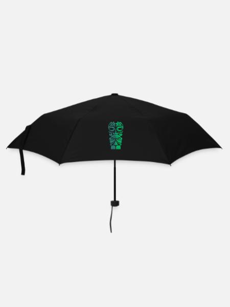 Cadeau de tatouage tribal polynésien Tiki de Marquesa - Parapluie standard - noir