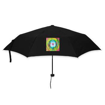 Herzengel "dissoudre la haine, le ressentiment et la colère - Parapluie standard - noir - Devant