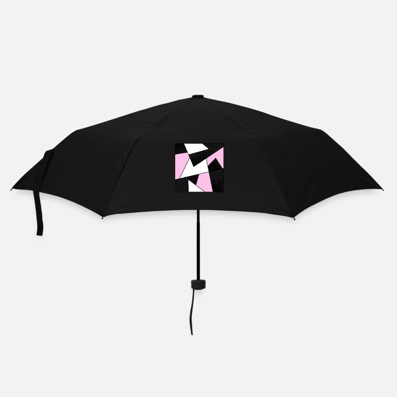 Mosaïque moderne rose - Parapluie standard - noir