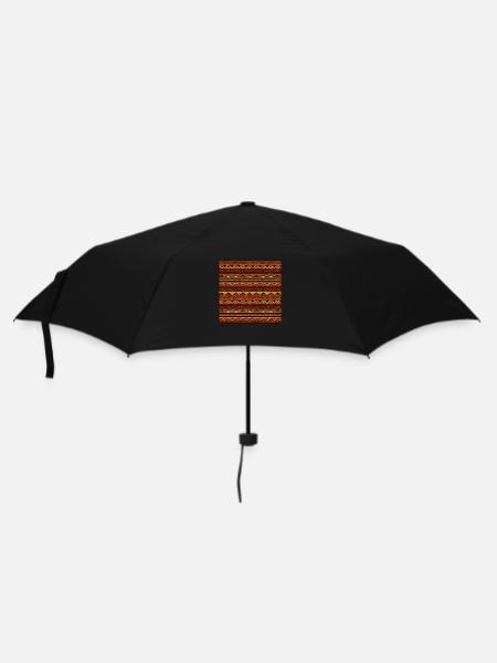 Afrika Muster - Regenschirm (klein) - Schwarz