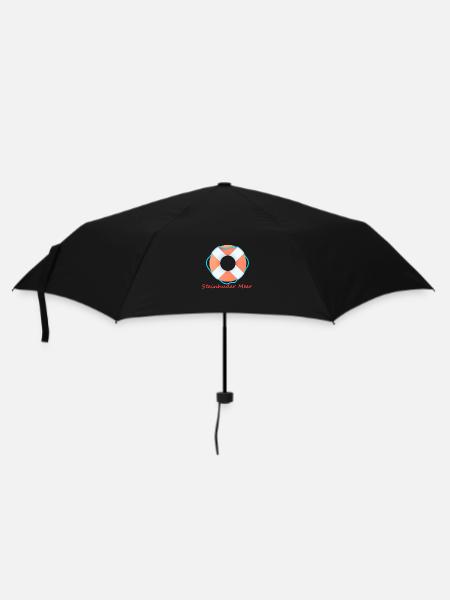 Steinhuder Meer Rettungsring - Regenschirm (klein) - Schwarz