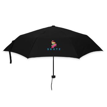 Skate Girls Skateboard Skater Gift Idea - Umbrella (small) - black - Front