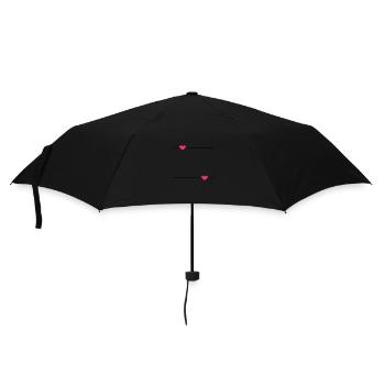 Line heart stroke ornament - Umbrella (small) - black - Front