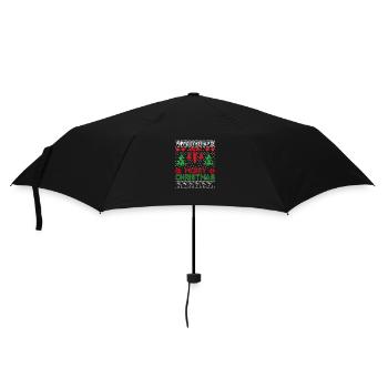 Weihnachten Physiotherapie, ugly lustiges Xmas - Regenschirm (klein) - Schwarz - Vorne