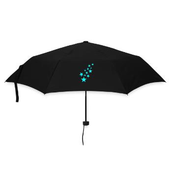 Stern Sternchen Muster Symbol - Regenschirm (klein) - Schwarz - Vorne