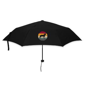Berger Picard Vintage Retro Grunge Silhouette - Regenschirm (klein) - Schwarz - Vorne