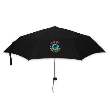 Save the Sharks Hai Fisch Schutz Taucher Geschenk - Regenschirm (klein) - Schwarz - Vorne