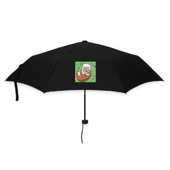 Lama et paresseux - c'est l'amour - Saint Valentin - Parapluie standard - noir - Devant