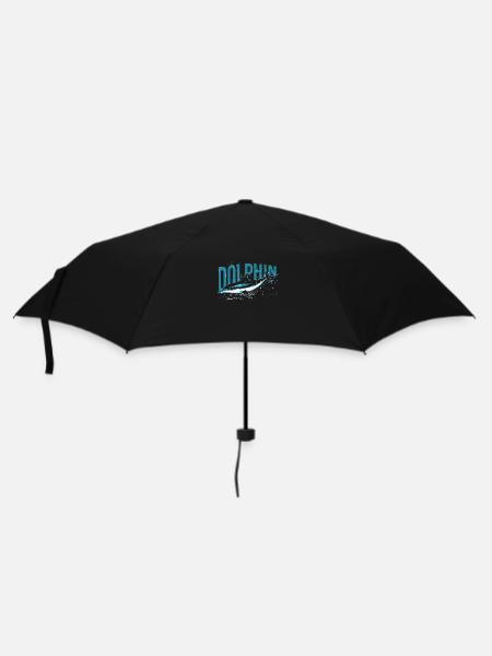 Dolphin Diving Water Sports Whale Maritim, Dolphins - Umbrella (small) - black