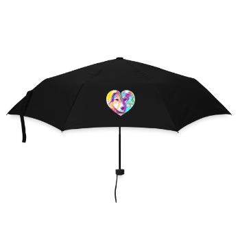 Dog - Umbrella (small) - black - Front