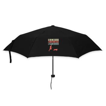 Canicross Hundesport Laufen mit Hund Geschenk - Regenschirm (klein) - Schwarz - Vorne