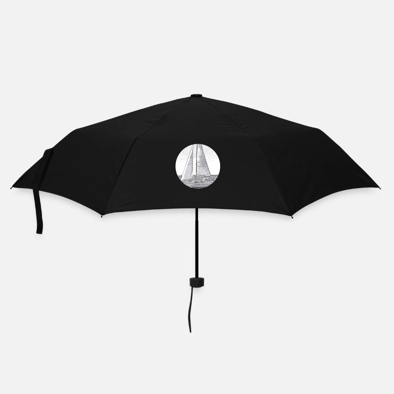 Segeln - Regenschirm (klein) - Schwarz