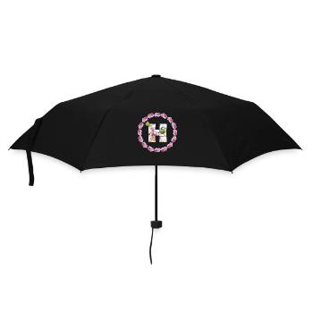 printemps oiseau papillon h - Parapluie standard - noir - Devant