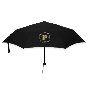 wald e 95 p - Regenschirm (klein) - Schwarz - Vorne