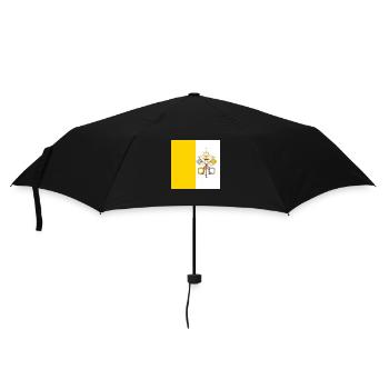 Drapeau de la Cité du Vatican, cadeau d’État papal catholique - Parapluie standard - noir - Devant