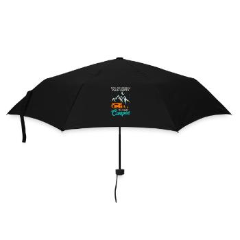 Wohnmobil Spruch Altersheim kann warten Reisemobil - Regenschirm (klein) - Schwarz - Vorne