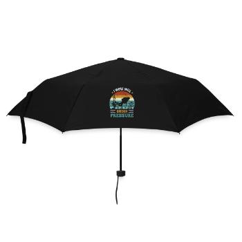 Cooles Taucher Diver Designshirt mit coolem Motiv - Regenschirm (klein) - Schwarz - Vorne