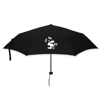 ICH BIN 5 PIRAT PIRATEN - Regenschirm (klein) - Schwarz - Vorne
