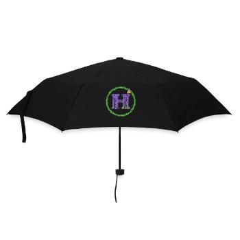 lavender h - Umbrella (small) - black - Front