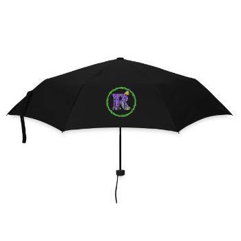 lavender r - Umbrella (small) - black - Front