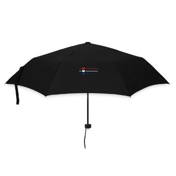 Island - Regenschirm (klein) - Schwarz - Vorne