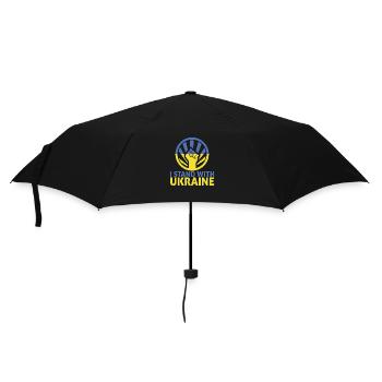 je soutiens l'ukraine drapeau ukrainien - Parapluie standard - noir - Devant