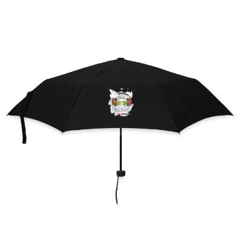 Lapin Lunette Casque Musique I love music - Parapluie standard - noir - Devant