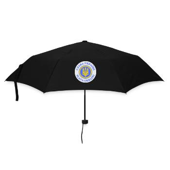 Crédit Ukraine - Slava Ukraini - Parapluie standard - noir - Devant