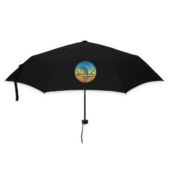 Bunter Vogel - Regenschirm (klein) - Schwarz - Vorne