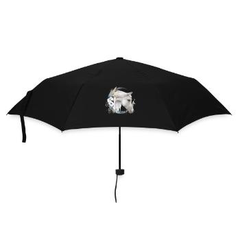 Motif cheval Boho - Parapluie standard - noir - Devant