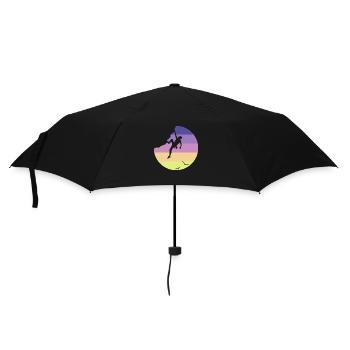 Climbing - Regenschirm (klein) - Schwarz - Vorne