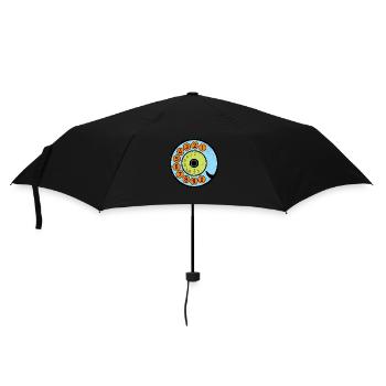 Cadran coloré Vintage Retro Phone Nostalgia - Parapluie standard - noir - Devant