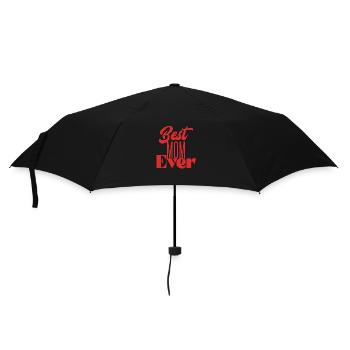 Best mom ever - Regenschirm (klein) - Schwarz - Vorne
