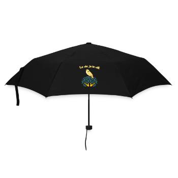 La vie je la vie 1 - Parapluie standard - noir - Devant