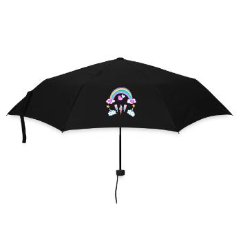Eishorn Rainbow - Umbrella (small) - black - Front