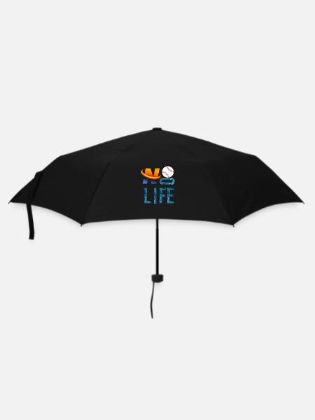 NO baseball ,No life - Umbrella (small) - black