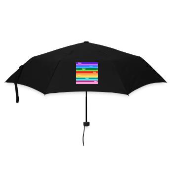 Rainbow cats - Umbrella (small) - black - Front