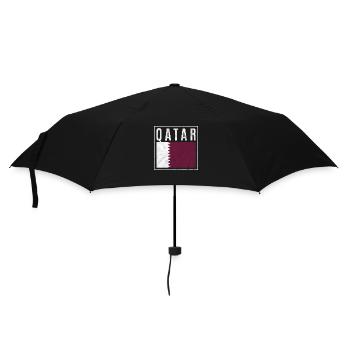 Qatar - Umbrella (small) - black - Front