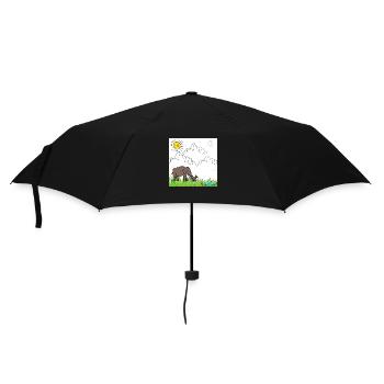 Elephant - Regenschirm (klein) - Schwarz - Vorne