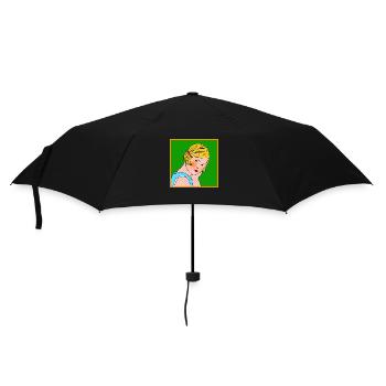 T-shirt vintage 1980 - Parapluie standard - noir - Devant
