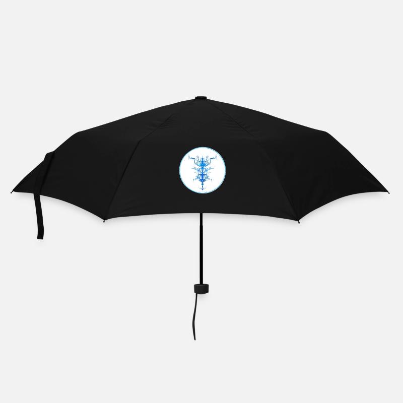 Collection Mystique ~ bleu clair ~ n°8 - Parapluie standard - noir